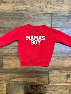 Sweet Wink "Mama's Boy" Applique Patch Sweatshirt